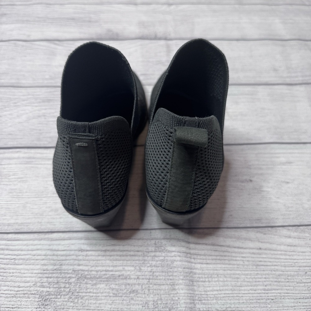 Eileen Fisher Graphite Stretch Knit Stack Heel Bootie Women Size 9.5 Minimalist - Picture 5 of 6